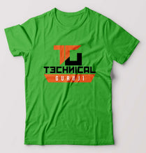 Load image into Gallery viewer, Technical Guruji(Gaurav Chaudhary) T-Shirt for Men-flag green-Ektarfa.online