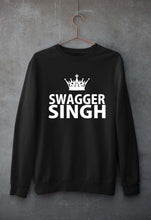Load image into Gallery viewer, Swagger Singh Unisex Sweatshirt for Men/Women-Black-Ektarfa.online