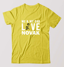 Load image into Gallery viewer, Love Novak Djokovic Tennis T-Shirt for Men-Yellow-Ektarfa.online
