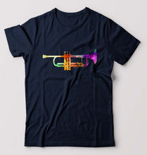 Load image into Gallery viewer, Trumpet T-Shirt for Men-Navy Blue-Ektarfa.online
