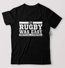 Load image into Gallery viewer, Rugby T-Shirt for Men-Black-Ektarfa.online