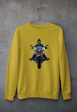 Load image into Gallery viewer, Biker Unisex Sweatshirt for Men/Women-Mustard Yellow-Ektarfa.online