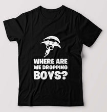 Load image into Gallery viewer, PUBG Where Are We Dropping Boys T-Shirt for Men-Black-Ektarfa.online