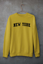Load image into Gallery viewer, New York Unisex Sweatshirt for Men/Women-Mustard Yellow-Ektarfa.online