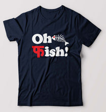 Load image into Gallery viewer, Fish Funny T-Shirt for Men-Navy Blue-Ektarfa.online
