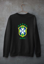 Load image into Gallery viewer, Brazil Football Unisex Sweatshirt for Men/Women-Black-Ektarfa.online