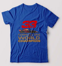 Load image into Gallery viewer, Max Verstappen F1 World Championship T-Shirt for Men-Royal Blue-Ektarfa.online