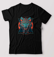 Load image into Gallery viewer, Fox Wolf T-Shirt for Men-Black-Ektarfa.online