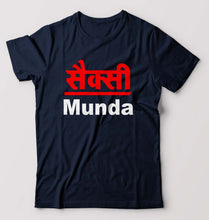 Load image into Gallery viewer, Sexy Munda T-Shirt for Men-Navy Blue-Ektarfa.online