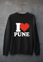 Load image into Gallery viewer, I Love Pune Unisex Sweatshirt for Men/Women-Black-Ektarfa.online