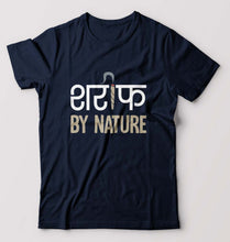 Load image into Gallery viewer, Shareef By Nature T-Shirt for Men-Navy Blue-Ektarfa.online