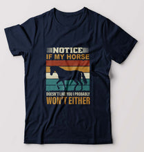 Load image into Gallery viewer, Horse T-Shirt for Men-Navy Blue-Ektarfa.online