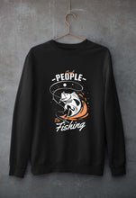 Load image into Gallery viewer, Fishing Unisex Sweatshirt for Men/Women-Black-Ektarfa.online
