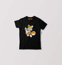 Load image into Gallery viewer, Tails Sonic Kids T-Shirt for Boy/Girl-Black-Ektarfa.online