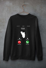 Load image into Gallery viewer, Goa Calling Unisex Sweatshirt for Men/Women-Black-Ektarfa.online