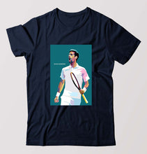 Load image into Gallery viewer, Novak Djokovic Tennis T-Shirt for Men-Navy Blue-Ektarfa.online