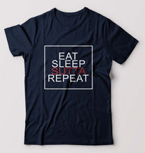 Load image into Gallery viewer, Sutta Cigarette T-Shirt for Men-Navy Blue-Ektarfa.online