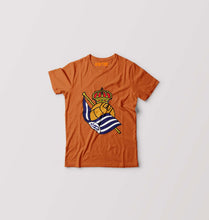 Load image into Gallery viewer, Real-Sociedad Kids T-Shirt for Boy/Girl-Orange-Ektarfa.online