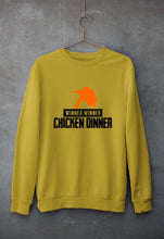 Load image into Gallery viewer, PUBG Winner Winner Chicken Dinner Unisex Sweatshirt for Men/Women-Mustard yellow-Ektarfa.online
