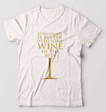 Load image into Gallery viewer, GOT Game Of Thrones Wine In The Belly T-Shirt for Men-White-Ektarfa.online