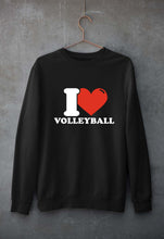 Load image into Gallery viewer, I Love Volleyball Unisex Sweatshirt for Men/Women-Black-Ektarfa.online