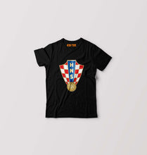 Load image into Gallery viewer, Croatia Football Kids T-Shirt for Boy/Girl-Black-Ektarfa.online