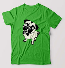 Load image into Gallery viewer, Pug Dog T-Shirt for Men-flag green-Ektarfa.online