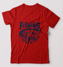 Load image into Gallery viewer, Fishing T-Shirt for Men-Red-Ektarfa.online