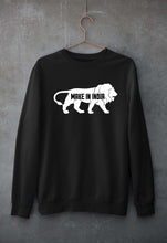 Load image into Gallery viewer, Make in India Unisex Sweatshirt for Men/Women-Black-Ektarfa.online