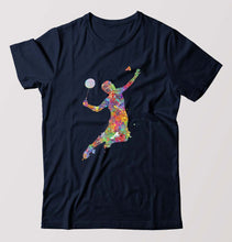 Load image into Gallery viewer, Badminton T-Shirt for Men-Navy Blue-Ektarfa.online