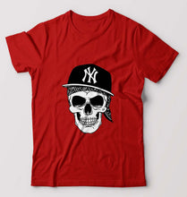 Load image into Gallery viewer, Hip Hop Skull NY T-Shirt for Men-Red-Ektarfa.online