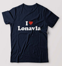 Load image into Gallery viewer, I Love Lonavla T-Shirt for Men-Navy Blue-Ektarfa.online