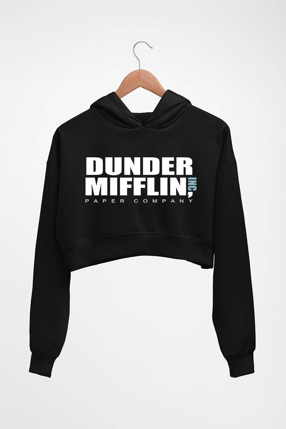 Dunder Mifflin Crop HOODIE FOR WOMEN Ektarfa.online