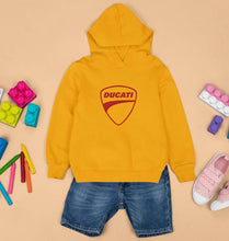 Load image into Gallery viewer, Ducati Kids Hoodie for Boy/Girl-Mustard Yellow-Ektarfa.online