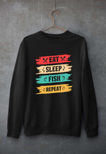 Load image into Gallery viewer, Fishing Unisex Sweatshirt for Men/Women-Black-Ektarfa.online