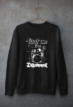 Load image into Gallery viewer, Drummer Unisex Sweatshirt for Men/Women-Black-Ektarfa.online
