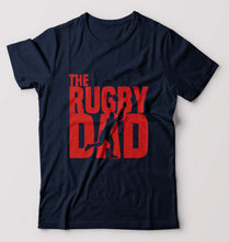 Load image into Gallery viewer, Rugby Dad T-Shirt for Men-Navy Blue-Ektarfa.online