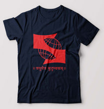 Load image into Gallery viewer, Symbiosis T-Shirt for Men-Navy Blue-Ektarfa.online