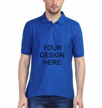 Load image into Gallery viewer, Customized-Custom-Personalized Polo T-Shirt for Men-Royal Blue-Ektarfa.online