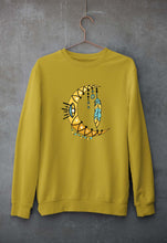 Load image into Gallery viewer, Dream Catcher Moon Unisex Sweatshirt for Men/Women-Mustard Yellow-Ektarfa.online