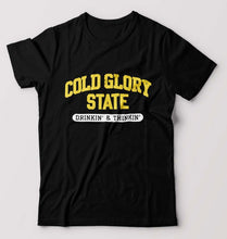 Load image into Gallery viewer, Varsity Cold Glory T-Shirt for Men-Black-Ektarfa.online