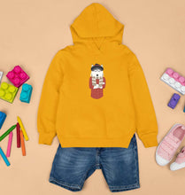 Load image into Gallery viewer, Hipster Wolf Kids Hoodie for Boy/Girl-Mustard Yellow-Ektarfa.online