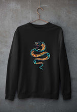 Load image into Gallery viewer, Snake Unisex Sweatshirt for Men/Women-Black-Ektarfa.online