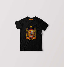 Load image into Gallery viewer, Spain Football Kids T-Shirt for Boy/Girl-Black-Ektarfa.online