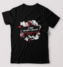Load image into Gallery viewer, Cyber Security T-Shirt for Men-Black-Ektarfa.online