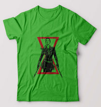 Load image into Gallery viewer, Black Widow T-Shirt for Men-flag green-Ektarfa.online