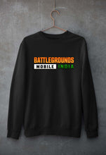 Load image into Gallery viewer, Battlegrounds Mobile India (BGMI) Unisex Sweatshirt for Men/Women-Black-Ektarfa.online