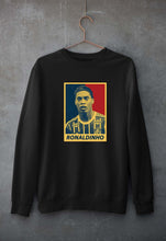 Load image into Gallery viewer, Ronaldinho Unisex Sweatshirt for Men/Women-Black-Ektarfa.online