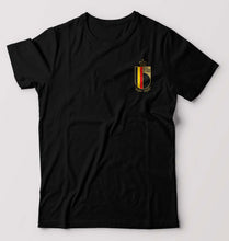 Load image into Gallery viewer, Belgium Football T-Shirt for Men-Black-Ektarfa.online