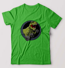 Load image into Gallery viewer, Angry T-Rex Gym T-Shirt for Men-flag green-Ektarfa.online